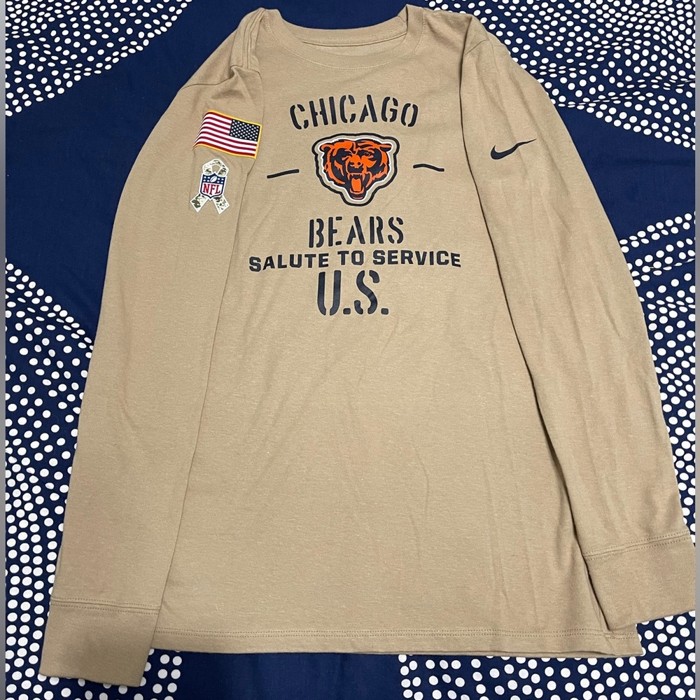 NWOT Nike Dry-Fit Chicago Bears Long Sleeve Youth Large Size 14/16